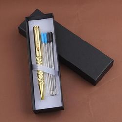 TEMU A Gift Box Set Of 1 Ballpoint Pen And 4 Pen Cores, Featuring A Luxurious Dragon Shaped Pen Holder For Ballpoint Pens