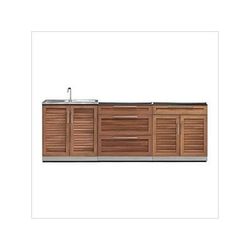 NewAge Outdoor Kitchens Grove 3-Piece Outdoor Kitchen Set (No Countertop)