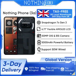Nothing Phone 3a Global Version 5G Smartphone Snapdragon 7s Gen 3 6.77” Flexible AMOLED 5000mAh 50MP OIS EIS Camera Android 15