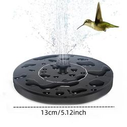 TEMU 1pc Portable Solar Fountain Pump For Bird Baths, Gardens & Fish Tanks - High-quality Floating Water Pump With Light Sensor, No Battery Needed, Outdoor Use