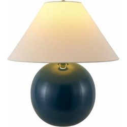 Wapenveld 20"H x 19"W x 19"D Traditional Blue/White/Metallic - Brass/Translucent Table Lamp - Boutique Rugs