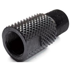 Infinite Product Solutions 1/2-28 - .578-28 RH Thread Adapter Black Knurled 1228-578-BS-K