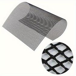 TEMU 5pcs Bbq Grill Mesh Mat Reusable Sheet Resistant Cooking Baking Barbecue