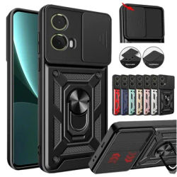 Armor Case For Motorola Moto G85 G35 G75 G55 5G G04 G04S G24 G34 G54 G84 E14 Cover Ring Magnetic Stand Holder Coque Funda