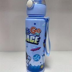 TEMU 700ml -themed Sports Water Cup With Straw, Leakproof & Portable - Pc Material, Bpa-free, Ideal For School, Outdoors & Travel - Valentine's Day, Easter, Day,