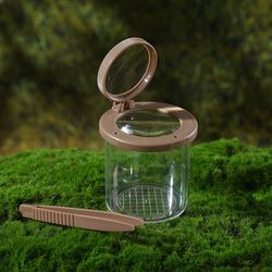 TEMU Portable Insect Observation Jar With Magnifying Glass, 4x Outdoor Student Science Experiment Bug Box