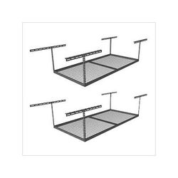 SafeRacks 4 x 8 Overhead Storage Rack 18-33-Inch Drop (2-Pack)