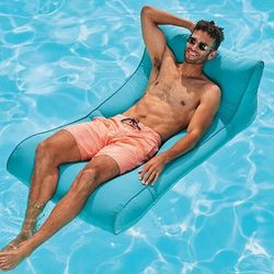 Drift Chaise Float - Harbor Stripe Gray - Frontgate