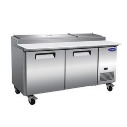 Valpro VPP71-HC 71" Pizza Prep Table w/ Refrigerated Base, 115v, Stainless Steel