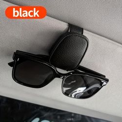 TEMU 1pc Car Sun Visor Glasses Holder, Pvc Material, Vehicle Eyewear Clip, Auto Interior Accessory, Storage Organizer For Glasses
