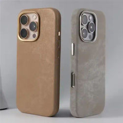 Flannel Microfibre Pattern Magsafe Phone Case for iPhone 16 Pro Max 13 14 15Pro Luxury Hardware Keys