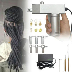 Upgrade Dreadlocks Machine with 6 Heads, Automatic Instant Dreadlock Machine for Locs Electric Handheld Portable Dreadlock Maker