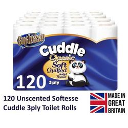 TEMU Ply Soft Quilted120 Non Scented Toilet Rolls 60 X Toilet Roll Bulk Buy