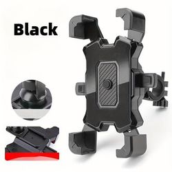 TEMU 1 Bicycle Phone Holder, Motorcycle Bicycle Phone Holder, Supports All Mobile Phone Models From 4.8-6.8 Inches, 360° Rotating Phone Holder