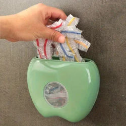 Distributeur mural en forme de pomme pour film plastique et couvertures alimentaires, organisateur en plastique tout-en-un pour le conservation de la fraîcheur – 1 pièce ﻿