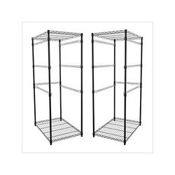 MonsterRax 2 x Storage Bin Rack (Black)