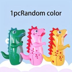 TEMU Inflatable Dinosaur Tumbler Toy - Boxing Sports Item, Suitable For Teenagers, Parties And Gifts