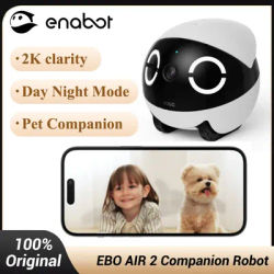 Enabot EBO AIR 2 Companion Robot 2K Home Security Pet Camera Night Vison Wireless APP Remote Control for Dog Cat Baby