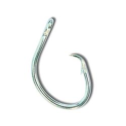 Mustad Classic Circle Hook Curved In Point 2X Strong Ringed Eye Duratin Size 16/0 100 per Pack 39960ST-DT-16/0-100