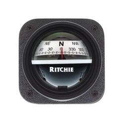 Ritchie V-537W Explorer Compass - Bulkhead Mount - White Dial V-537W