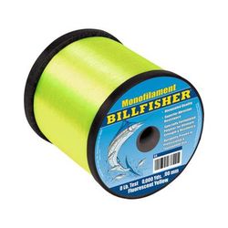 Billfisher Bulk Mono 4lb Spool 40lb 6160yd Flourescent Yellow SS4F-40