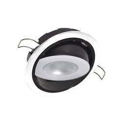 Lumitec Mirage 305 Lumens LED Positionable Down Dimming Light w/ Bezel White Bezel Spectrum RGBW 115127