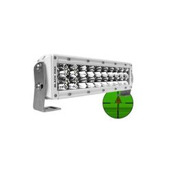 Black Oak LED Pro Series Double Row Combo Infrared LED Light Bar 10in 850nm Infrared Wavelength White 10MIR-850