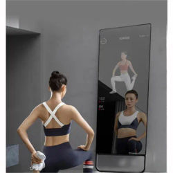 21.5" 32" 43" Inch Magic Exercise Mirror Gym Interactive Touchscreen Android LCD Display Smart Fitness Mirror with Webcam