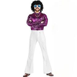 Retrò Vintage Anni '60 Hippie Blusa / Camicia Pantaloni a zampa d'elefante Pantaloni a zampa Hippie Costume Per uomo Halloween Carnevale Mascherata Festa serale Festival Musicale Addio al Nubilato