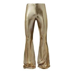 Retrò Vintage Anni '70 Anni '80 Pantaloni a zampa d'elefante Pantaloni a zampa Disco Vernice in lattice lucido Metallico A quadri Costume Per uomo Halloween Carnevale Parata dell'Orgoglio Mese