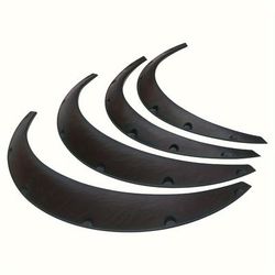 TEMU 4 Universal Car Wheel Arch Extensions, Suitable For Suvs, Sedans, And Off-road Vehicles, Plastic Fender Liners With Customizable Side Skirts For Car Decoration