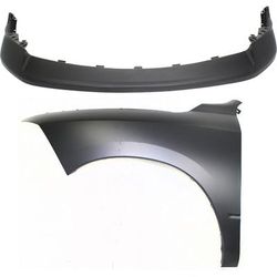 Replacement Fender Steel Primed, Front, Driver Side, 1-year unlimited-mileage warranty KIT-012118-64