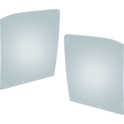 JC Whitney Door Glass, Front, Driver & Passenger Side, 1-year unlimited-mileage warranty SET-JRF48010033