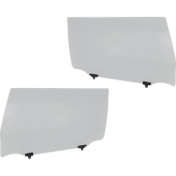 JC Whitney Door Glass, Front, Driver & Passenger Side, 1-year unlimited-mileage warranty SET-JRT48010027