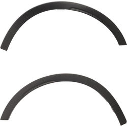 Replacement Fender Flares Plastic Textured Black, Front, Driver & Passenger Side, 1-year unlimited-mileage warranty SET-RS22130005
