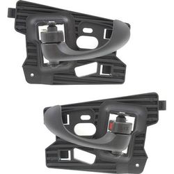 JC Whitney Interior Door Handle Textured Black, Rear, Driver & Passenger Side, 1-year unlimited-mileage warranty SET-REPC491339