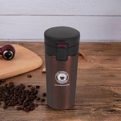TEMU 380ml Travel Mug, Insulated Coffee Cup, Reusable Coffee Cup, Vacuum Insulation Stainless Steel For Hot And Cold Water, Coffee, Tea (brown)