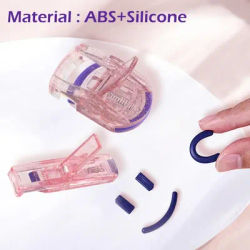 For All Eyelash Shapes Makeup Tool Mini Portable Eyelashes Curler Glitter False Eyelashes Curler Lasting Curling Eyelash Clip