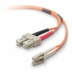 Belkin Fiber Optic Patch Cable - Lc Male - Sc Male - 10 Ft - Orange