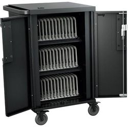 Bretford Corex Cart - 3 Shelf - 4 Casters - Steel - 29.5" X 26" X 44.5" - Black - For 45 Devices