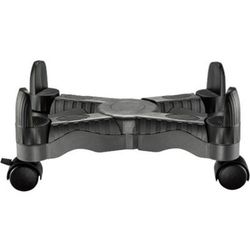 Ergoguys Heavy Duty Mobile Cpu Stand On Wheels - 9.8" - Black