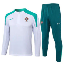 Nike Soccer Jerseys Men High-Quality Sweat Absorbing Stretchable Fashionable Sportswear Training Suit White Green