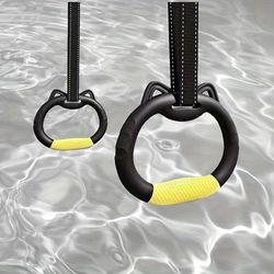 TEMU 2 Youth Gymnastics Rings, Adjustable Fitness Ring, Can Carry 661.39 , Grip Training And Home Workouts, Without Battery
