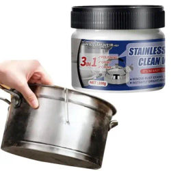 100g Metal Polish Paste Stainless Steel Cleaner For Appliances Stainless Steel Scratches Remover Polishing Cream