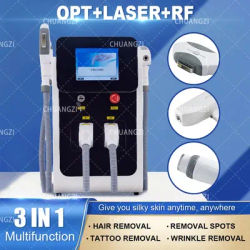 3 in 1 Diode Laser OPT IPL Hair Removal Machine Portable ND Yag Laser Remove Tattoo Profession Beauty Device Laser Hair Removal