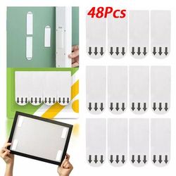 TEMU 48pcs Self Adhesive Strips - Wall Hanging Picture Frame Poster