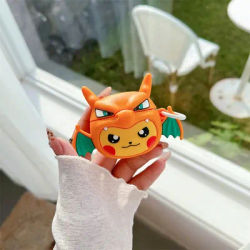 Kawaii Pokemon Anime passe-temps Pikachu Cos Charmander Airpods Pro dessin animé Silicone housse de protection casque couverture cadeau d'anniversaire