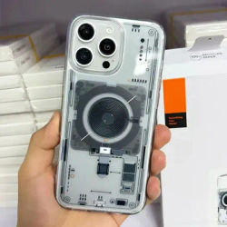 2025 New Magsafe Phone Case for Apple iPhone 16 Pro Max 15 14 Plus Neo One Wireless Charge Clear