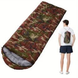 Emergency Sleeping Bag Adult Outdoor Spring and Autumn Adult Men and Women Thick Warm Portable Camping Single