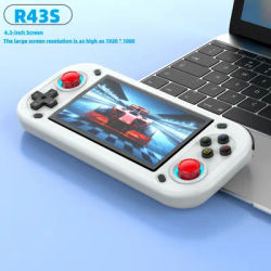 R43S Retro Handheld Video Game Console Open Source Linux System 4.3Inch IPS Screen Portable Pocket Video Player Support HDMI Out